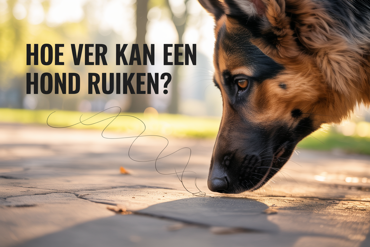 Hoe ver kan een hond ruiken